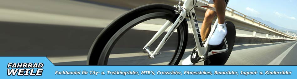 Fahrrad Weile - Fachhandel für City- u. Trekkingräder, MTB’s, Crossräder, Fitnessbikes, Rennräder, Jugend- u. Kinderräder

